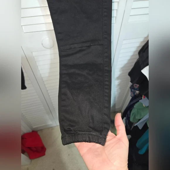 American Bazi Women's S Black High Waisted Cargo Pants - Picture 6 of 12